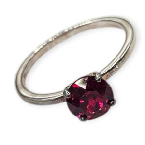 Swarovski Ruby Crystal Solitaire Ring